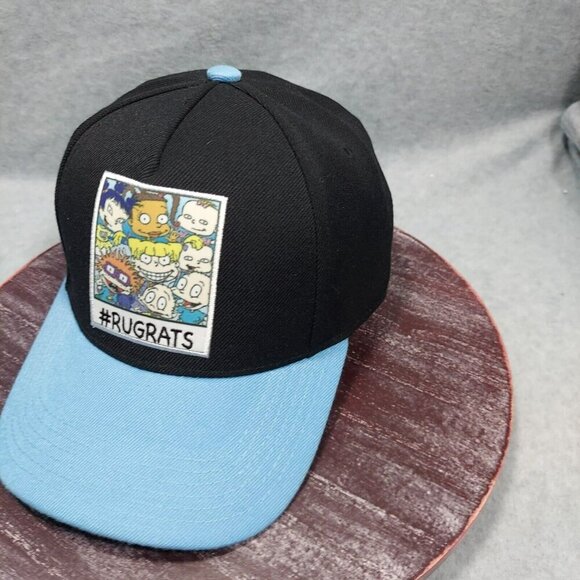 Rug Rat Snapback Hat Cap  One Size Adjustable Cartoon Nickelodeon Blue Black - Picture 8 of 12